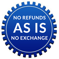 no refunds as is no exchange